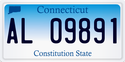 CT license plate AL09891