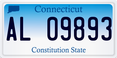 CT license plate AL09893