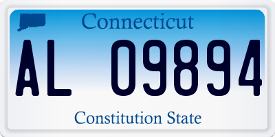 CT license plate AL09894