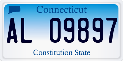 CT license plate AL09897