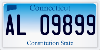 CT license plate AL09899
