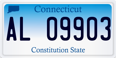 CT license plate AL09903
