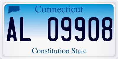 CT license plate AL09908