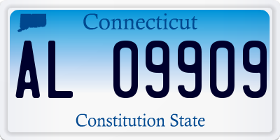 CT license plate AL09909