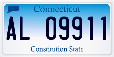 CT license plate AL09911