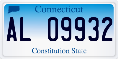 CT license plate AL09932