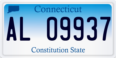 CT license plate AL09937