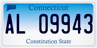CT license plate AL09943