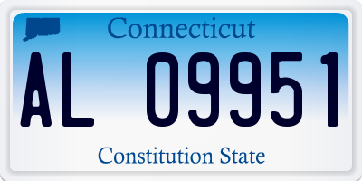 CT license plate AL09951