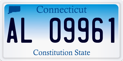 CT license plate AL09961