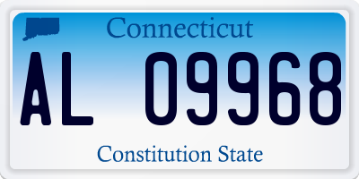 CT license plate AL09968