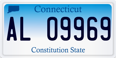 CT license plate AL09969