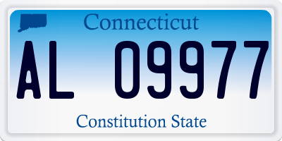 CT license plate AL09977