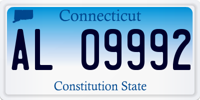 CT license plate AL09992