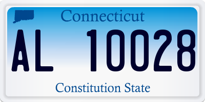 CT license plate AL10028