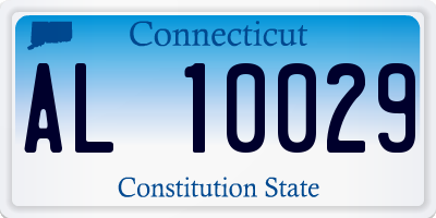 CT license plate AL10029
