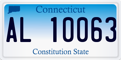 CT license plate AL10063