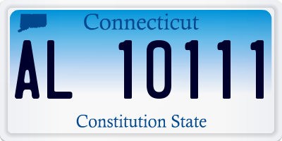 CT license plate AL10111