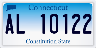 CT license plate AL10122