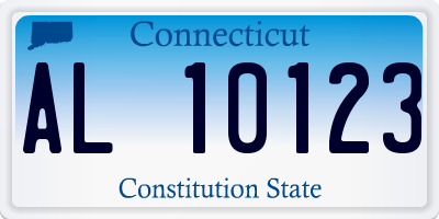 CT license plate AL10123
