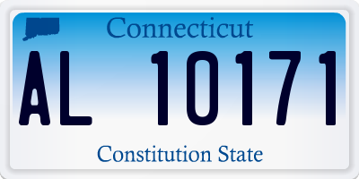CT license plate AL10171