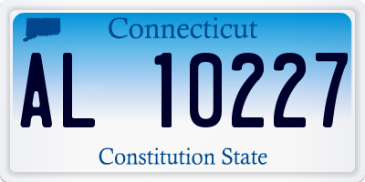 CT license plate AL10227