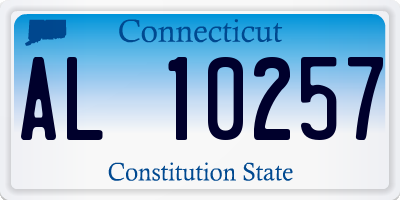 CT license plate AL10257