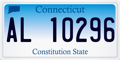 CT license plate AL10296