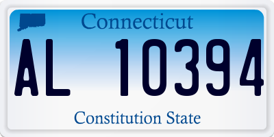 CT license plate AL10394