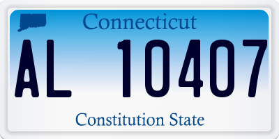CT license plate AL10407