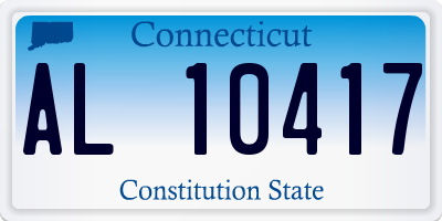 CT license plate AL10417