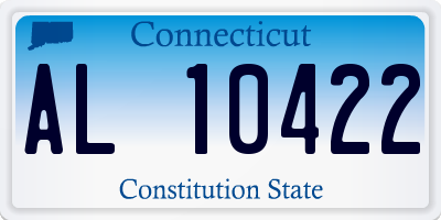 CT license plate AL10422