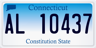 CT license plate AL10437