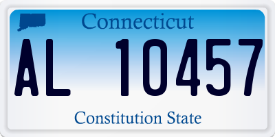 CT license plate AL10457