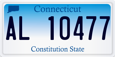 CT license plate AL10477