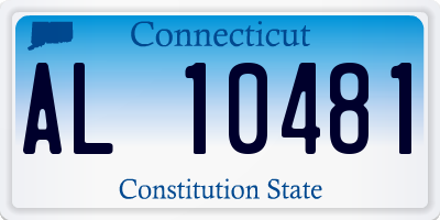 CT license plate AL10481