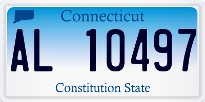 CT license plate AL10497