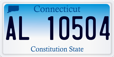 CT license plate AL10504