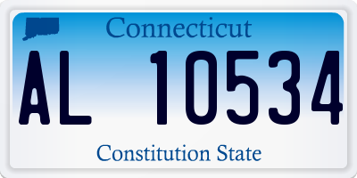 CT license plate AL10534