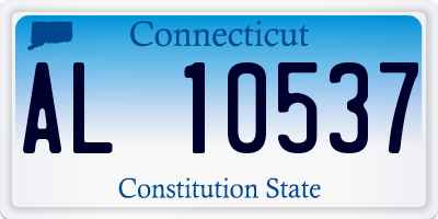 CT license plate AL10537