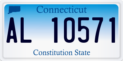 CT license plate AL10571