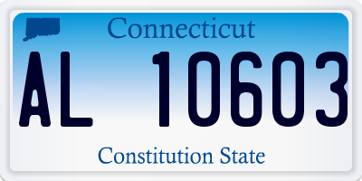 CT license plate AL10603