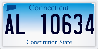 CT license plate AL10634