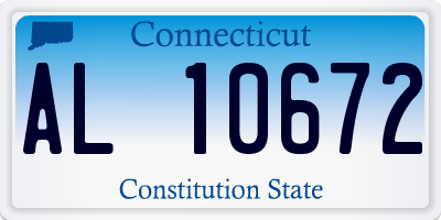 CT license plate AL10672