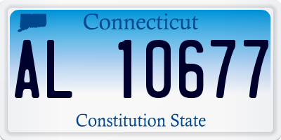 CT license plate AL10677