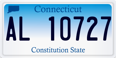 CT license plate AL10727