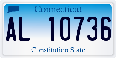 CT license plate AL10736