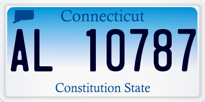 CT license plate AL10787