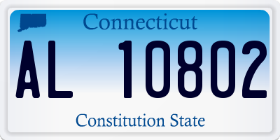 CT license plate AL10802