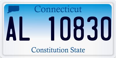 CT license plate AL10830